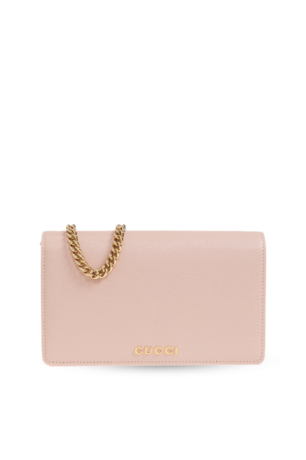 Pink gucci wallet on chain online